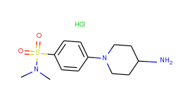 4-(4-aminopiperidin-1-yl)-N,N-dimethylbenzenesulfonamide hydrochloride