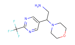 2-morpholino-2-(2-(trifluoromethyl)pyrimidin-5-yl)ethanamine