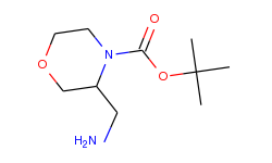 4-Morpholinecarboxylic acid, 3-(aminomethyl)-, 1,1-dimethylethyl ester