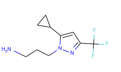 3-[5-cyclopropyl-3-(trifluoromethyl)-1h-pyrazol-1-yl]propan-1-amine