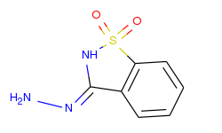 1,2-Benzisothiazol-3(2H)-one, hydrazone, 1,1-dioxide