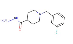 1-(3-fluorobenzyl)-4-piperidinecarbohydrazide