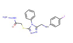 2-[(5-{[(4-iodophenyl)amino]methyl}-4-phenyl-4h-1,2,4-triazol-3-yl)thio]acetohydrazide