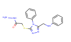 2-{[5-(anilinomethyl)-4-phenyl-4h-1,2,4-triazol-3-yl]thio}acetohydrazide