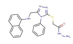 2-({5-[(1-naphthylamino)methyl]-4-phenyl-4h-1,2,4-triazol-3-yl}thio)acetohydrazide