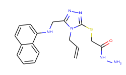2-({4-allyl-5-[(1-naphthylamino)methyl]-4h-1,2,4-triazol-3-yl}thio)acetohydrazide