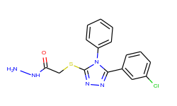 2-{[5-(3-chlorophenyl)-4-phenyl-4h-1,2,4-triazol-3-yl]thio}acetohydrazide
