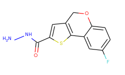 8-Fluoro-4H-[1]-benzopyrano[4,3-b]thiophene-2-carboxylic acid hydrazide
