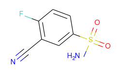 3-cyano-4-fluorobenzenesulfonamide