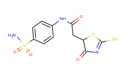 n-[4-(aminosulfonyl)phenyl]-2-(2-mercapto-4-oxo-4,5-dihydro-1,3-thiazol-5-yl)acetamide