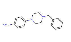 Benzenamine, 4-[4-(phenylmethyl)-1-piperazinyl]-