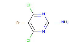 2-Pyrimidinamine, 5-bromo-4,6-dichloro-