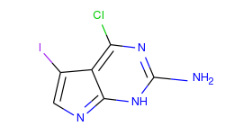 1H-Pyrrolo[2,3-d]pyrimidin-2-amine, 4-chloro-5-iodo-