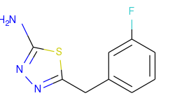 5-[(3-fluorophenyl)methyl]-1,3,4-thiadiazol-2-amine