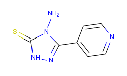 3H-1,2,4-Triazole-3-thione, 4-amino-2,4-dihydro-5-(4-pyridinyl)-