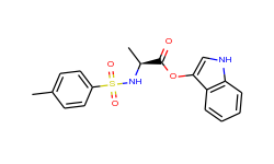L-Alanine, N-[(4-methylphenyl)sulfonyl]-, 1H-indol-3-yl ester
