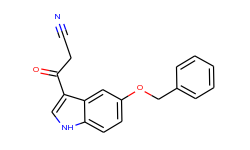 3-(5-benzyloxyindol-3-yl)-3-oxopropanenitrile
