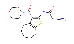 2-cyano-n-[3-(morpholin-4-ylcarbonyl)-5,6,7,8-tetrahydro-4h-cyclohepta[b]thien-2-yl]acetamide