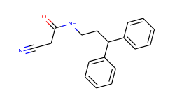 2-cyano-n-(3,3-diphenylpropyl)acetamide