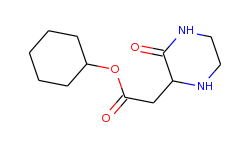 cyclohexyl 2-(3-oxo-2-piperazinyl)acetate