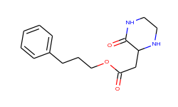 3-phenylpropyl 2-(3-oxo-2-piperazinyl)acetate
