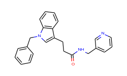 N-[(pyridin-3-yl)methyl]-3-(1-benzylindol-3-yl)-propanamide