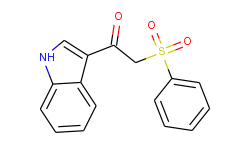 1-(indol-3-yl)-2-(phenylsulfonyl)ethanone