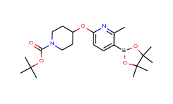 tert-butyl 4-([6-methyl-5-(4,4,5,5-tetramethyl-1,3,2-dioxaborolan-2-yl)pyridin-2-yl]oxy)piperidine-1