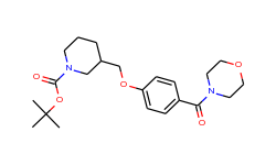 3-[4-(Morpholine-4-carbonyl)-phenoxymethyl]-piperidine-1-carboxylic acid tert-butyl ester