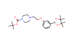 tert-butyl 4-(2-[3-(4,4,5,5-tetramethyl[1,3,2]dioxaborolan-2-yl)phenoxy]ethyl)piperazine-1-carboxyla