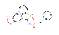 benzyl n-[1,3-benzodioxol-5-yl(phenylsulfonyl)-methyl]carbamate
