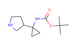 Carbamic acid, [1-(3-pyrrolidinyl)cyclopropyl]-, 1,1-dimethylethyl ester