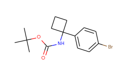 tert-Butyl 1-(4-bromophenyl)cyclobutylcarbamate