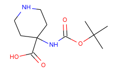 4-Piperidinecarboxylicacid, 4-[[(1,1-dimethylethoxy)carbonyl]amino]-
