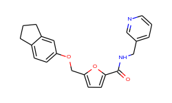 5-(2,3-dihydro-1h-inden-5-yloxymethyl)-n-(pyridin-3-ylmethyl)furan-2-carboxamide