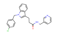 N-[(pyridin-3-yl)methyl]-3-[1-(4-chlorobenzyl)-indol-3-yl]propanamide
