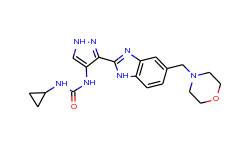 1-Cyclopropyl-3-(3-(5-(morpholinomethyl)-1H-benzo[d]imidazol-2-yl)-1H-pyrazol-4-yl)urea