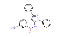 3-cyano-n-(1,3-diphenyl-1h-pyrazol-5-yl)benzamide