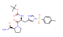 tert-Butyl ((S)-1-((S)-2-carbamoylpyrrolidin-1-yl)-1-oxo-3-(1-tosyl-1H-imidazol-4-yl)propan-2-yl)car