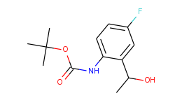 tert-Butyl 4-fluoro-2-(1-hydroxyethyl)phenylcarbamate
