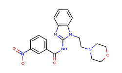 Benzamide, N-[1-[2-(4-morpholinyl)ethyl]-1H-benzimidazol-2-yl]-3-nitro-