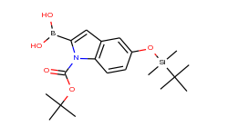 5-(tert-Butyldimethylsilyloxy)-1H-indole-2-boronic acid, N-BOC protected