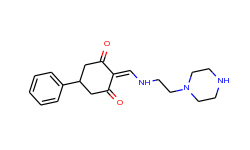 5-phenyl-2-{[(2-piperazin-1-ylethyl)amino]-methylene}cyclohexane-1,3-dione