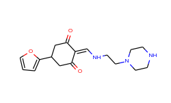 5-(2-furyl)-2-{[(2-piperazin-1-ylethyl)amino]-methylene}cyclohexane-1,3-dione
