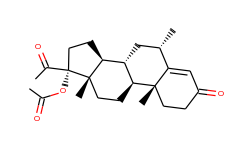 Pregn-4-ene-3,20-dione, 17-(acetyloxy)-6-methyl-, (6a)-