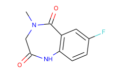 1H-1,4-Benzodiazepine-2,5-dione, 7-fluoro-3,4-dihydro-4-methyl-