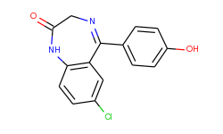 2H-1,4-BENZODIAZEPIN-2-ONE, 7-CHLORO-1,3-DIHYDRO-5-(4-HYDROXYPHENYL)-