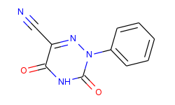 (3,5-dioxo-2-phenyl-1,2,4-triazine-6-carbonitrile)
