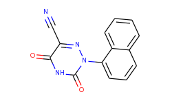 2-naphthalen-1-yl-3,5-dioxo-1,2,4-triazine-6-carbonitrile