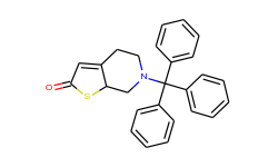 thieno[2,3-c]pyridin-2(4h)-one,5,6,7,7a-tetrahydro-6-(triphenylmethyl)-